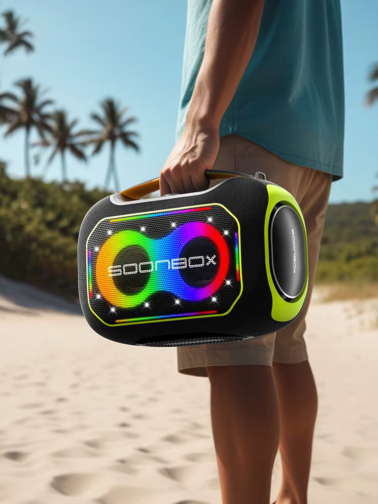 Soonbox S6300MAX Wireless Speaker 200W with Tripod Waterproof Soonbox S6300MAX Wireless Speaker 200W with Tripod Waterproof